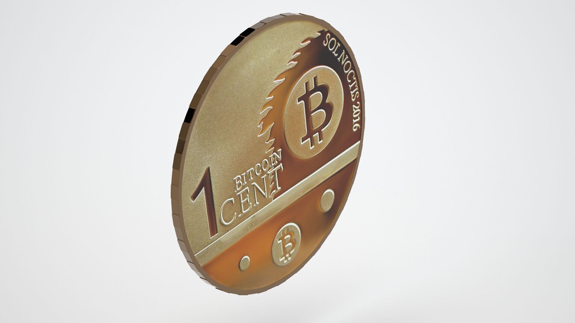 1 Cent Bitcoin 3D model_6