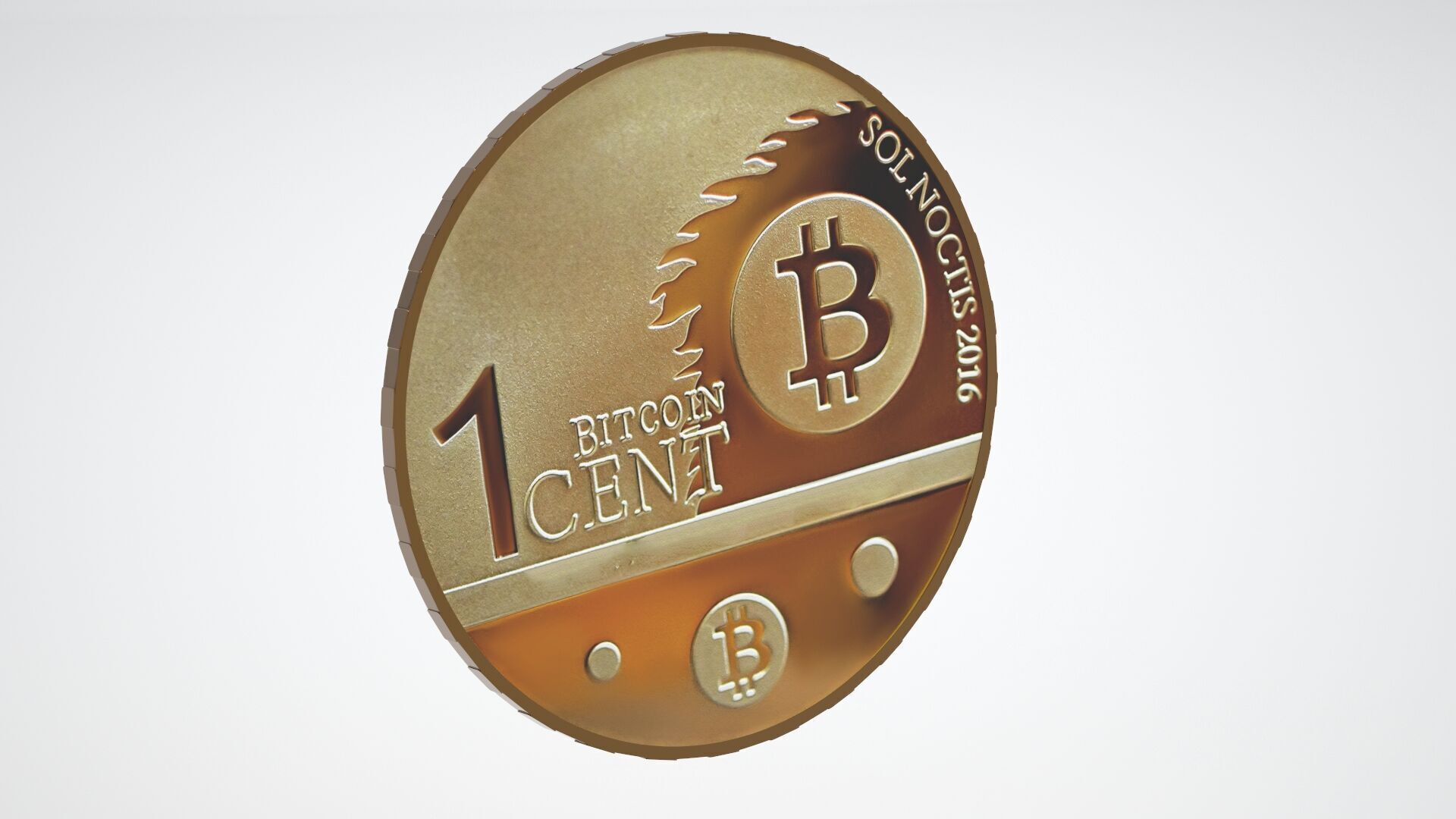 1 Cent Bitcoin 3D model_5