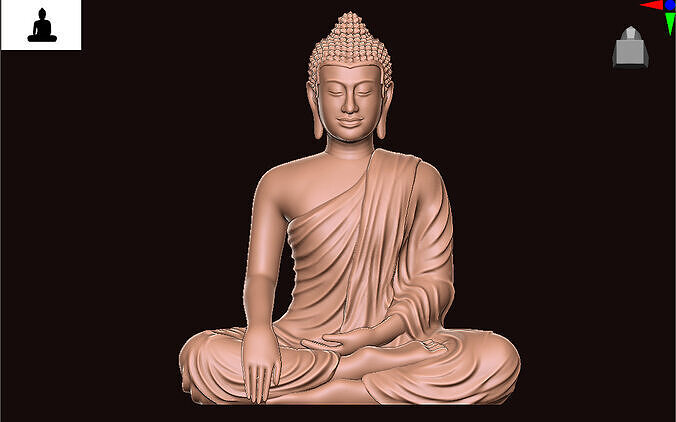 buddha cambodia Free low-poly 3D model