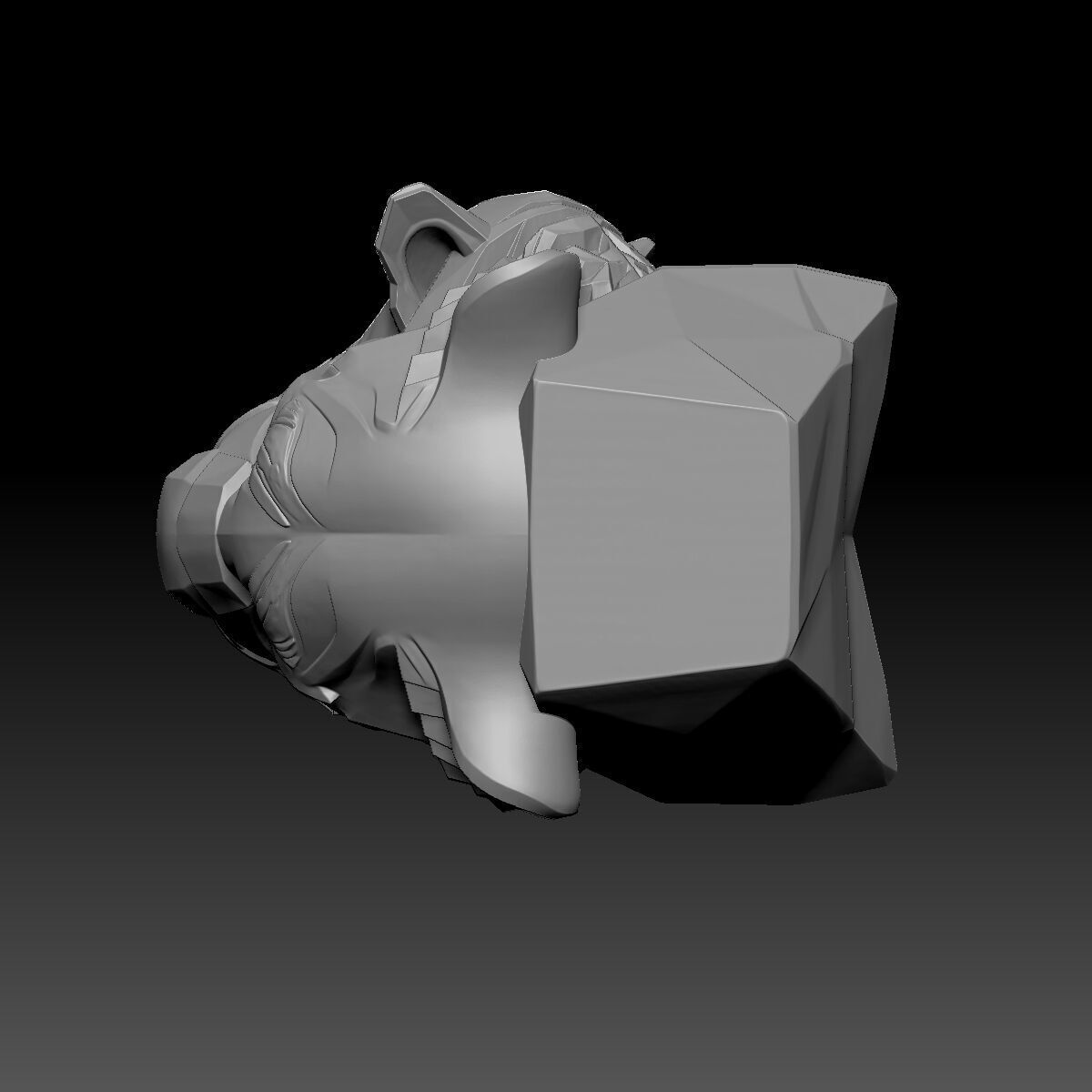 Tiger Head 3D model_7