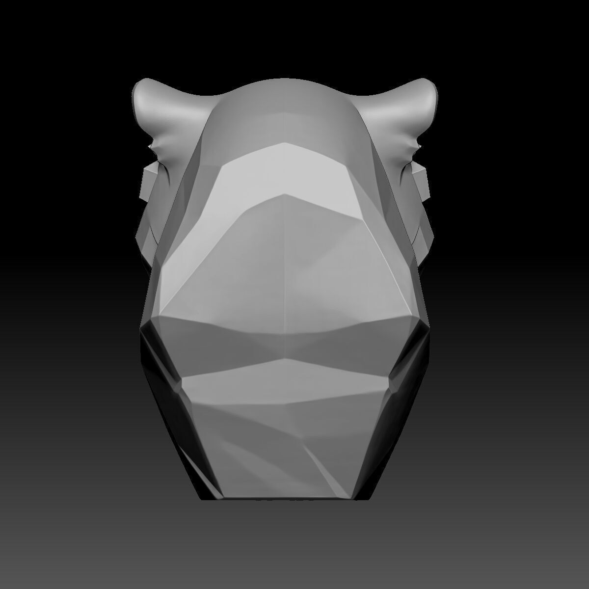 Tiger Head 3D model_4