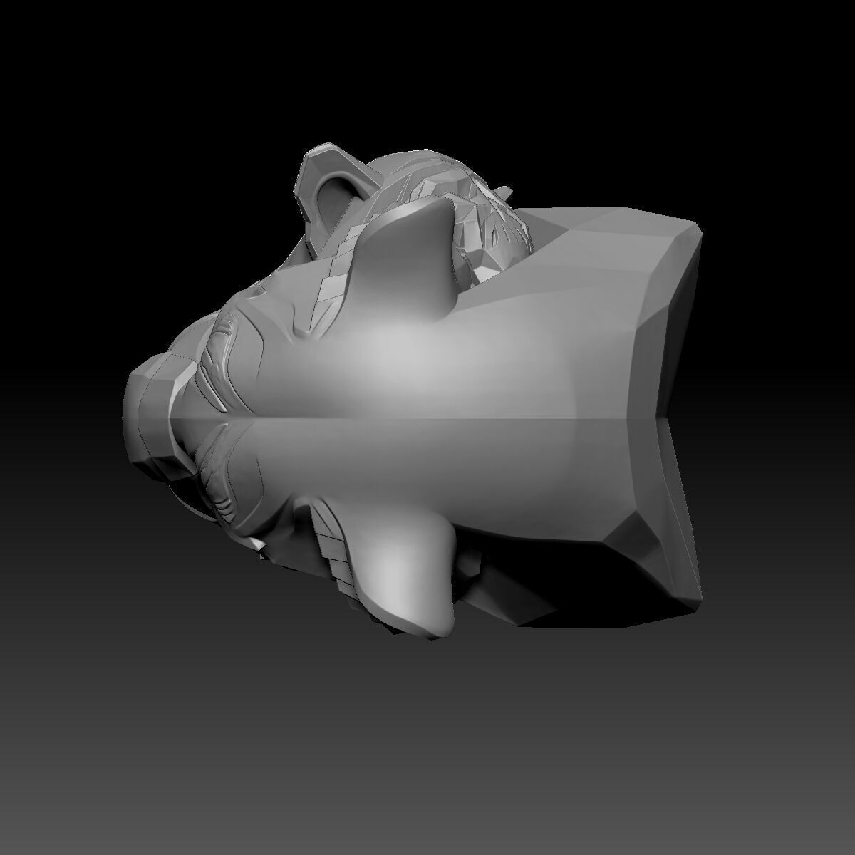 Tiger Head 3D model_6