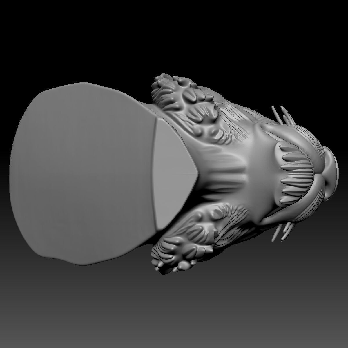 Tiger Head 3D model_7