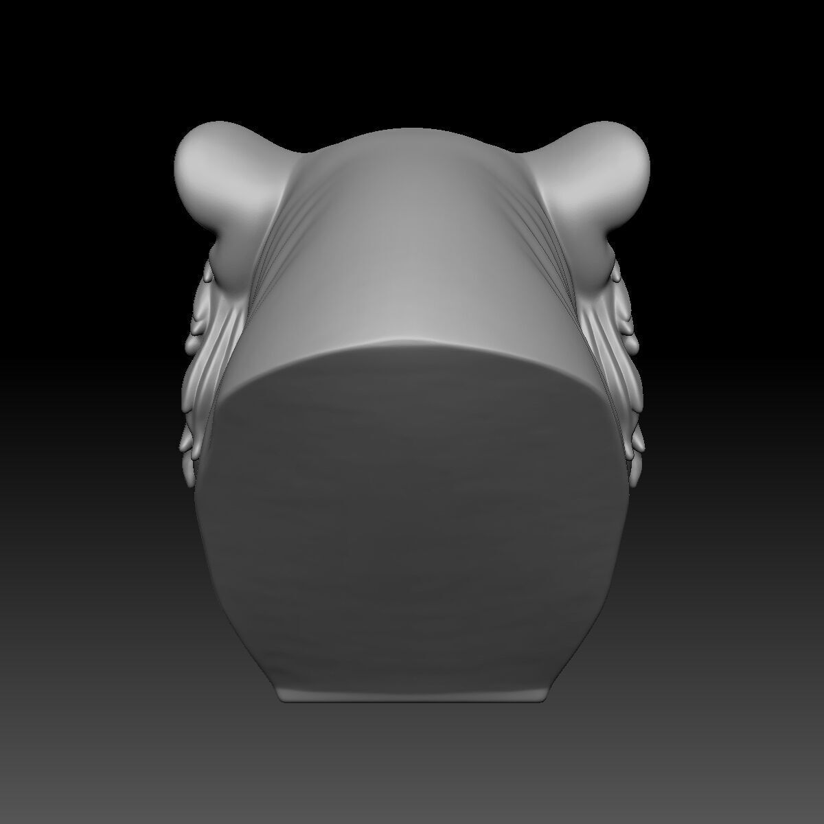 Tiger Head 3D model_2