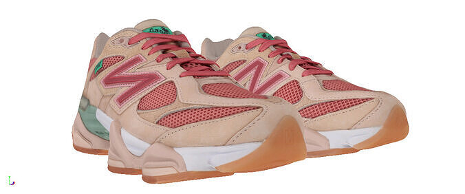 Joe Freshgoods x New Balance 9060 Low-poly 3D model