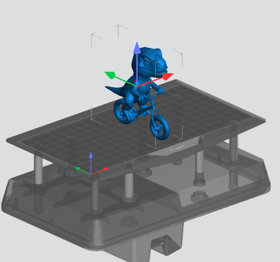 T-Rex Riding a Bicycle 3D print model_1