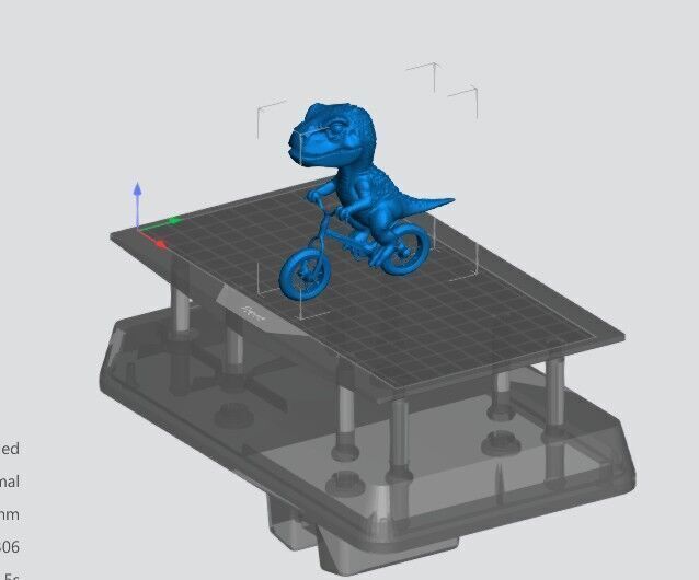 T-Rex Riding a Bicycle 3D print model_2