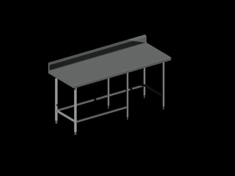 Work table Free 3D model_0