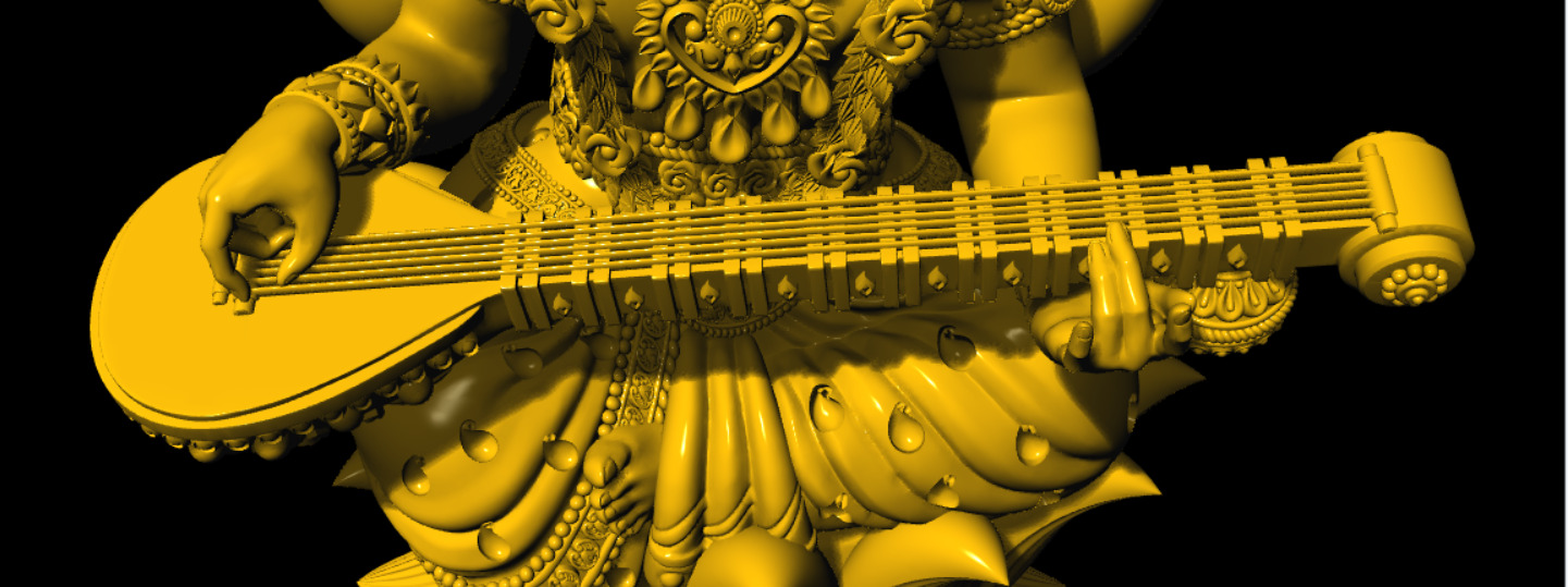 SARASWATI 3D MODEL 3D print model_9