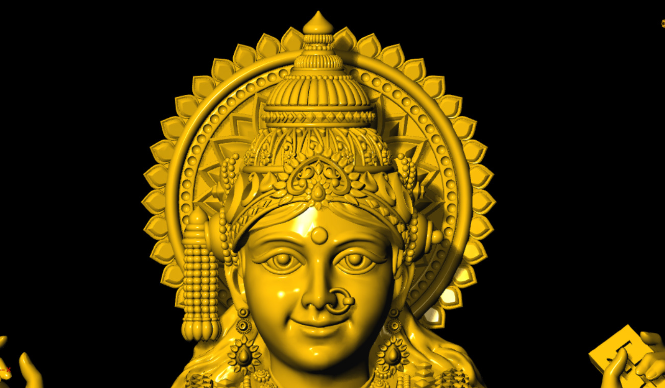 SARASWATI 3D MODEL 3D print model_11