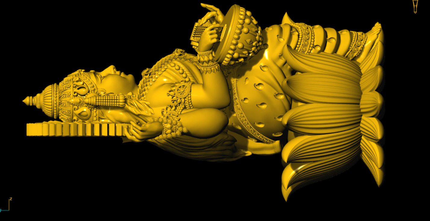 SARASWATI 3D MODEL 3D print model_2