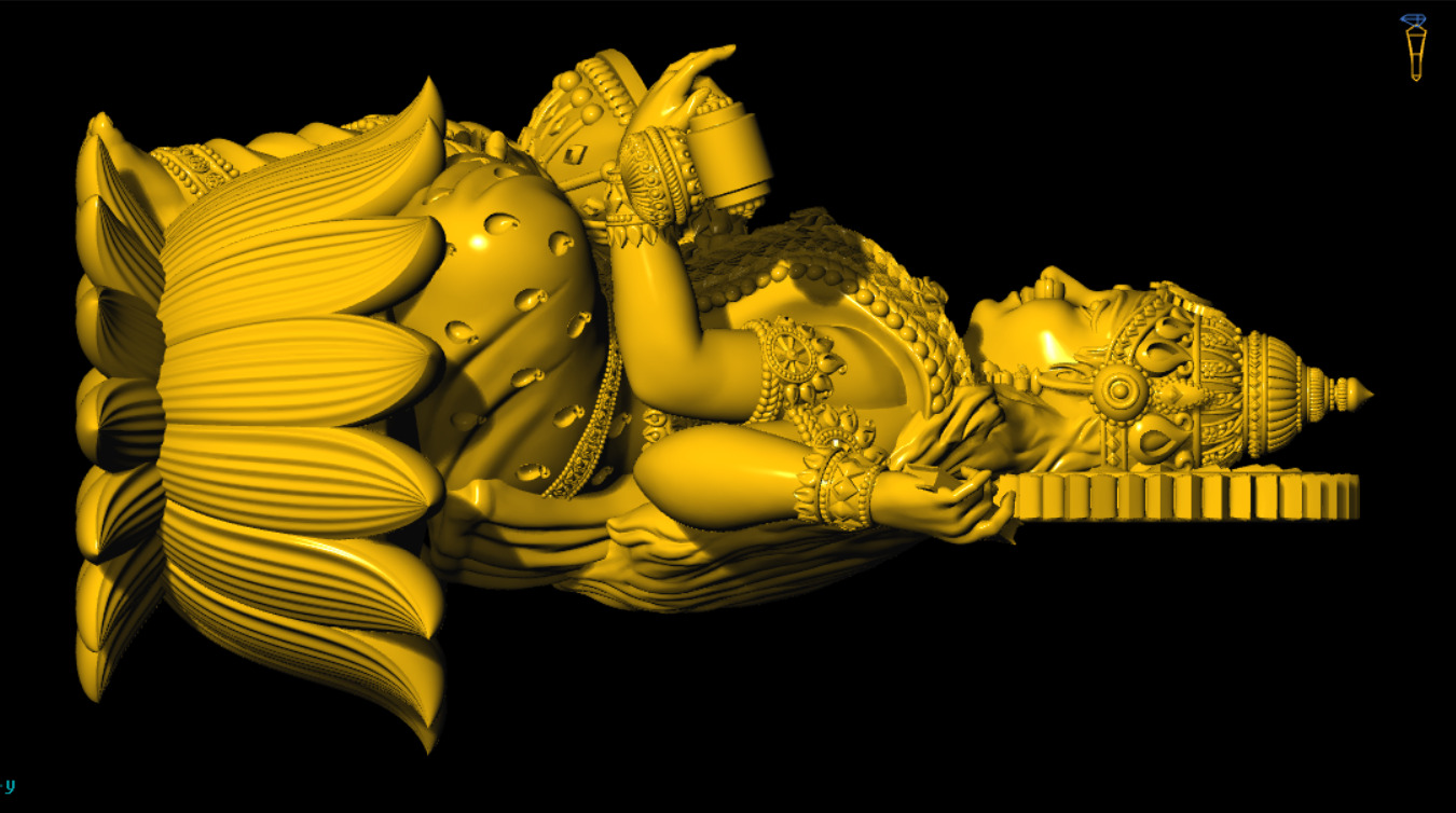 SARASWATI 3D MODEL 3D print model_1