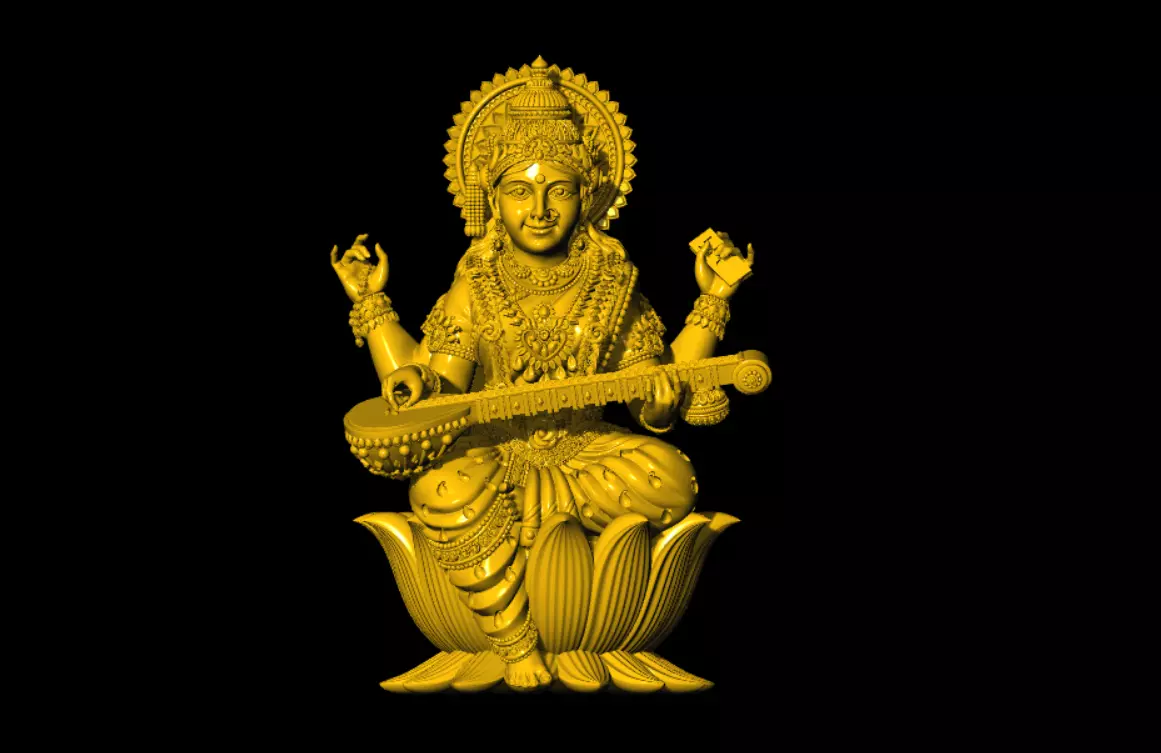 SARASWATI 3D MODEL 3D print model_0