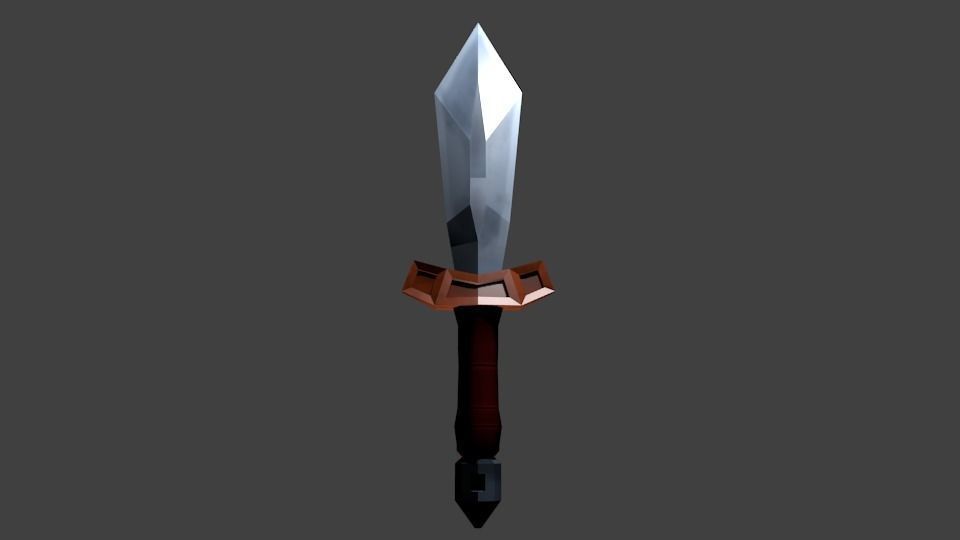 Fantasy Dagger - Low Poly Low-poly 3D model_0