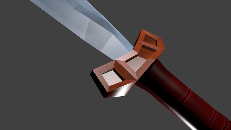 Fantasy Dagger - Low Poly Low-poly 3D model_8