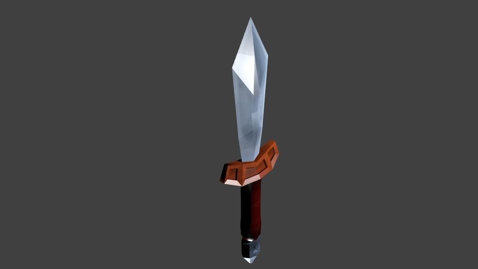 Fantasy Dagger - Low Poly Low-poly 3D model_2