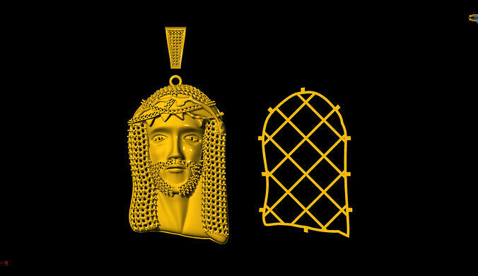 JESUS PENDANT 3D print model