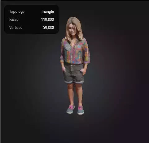 Teenage girl in an outfit  