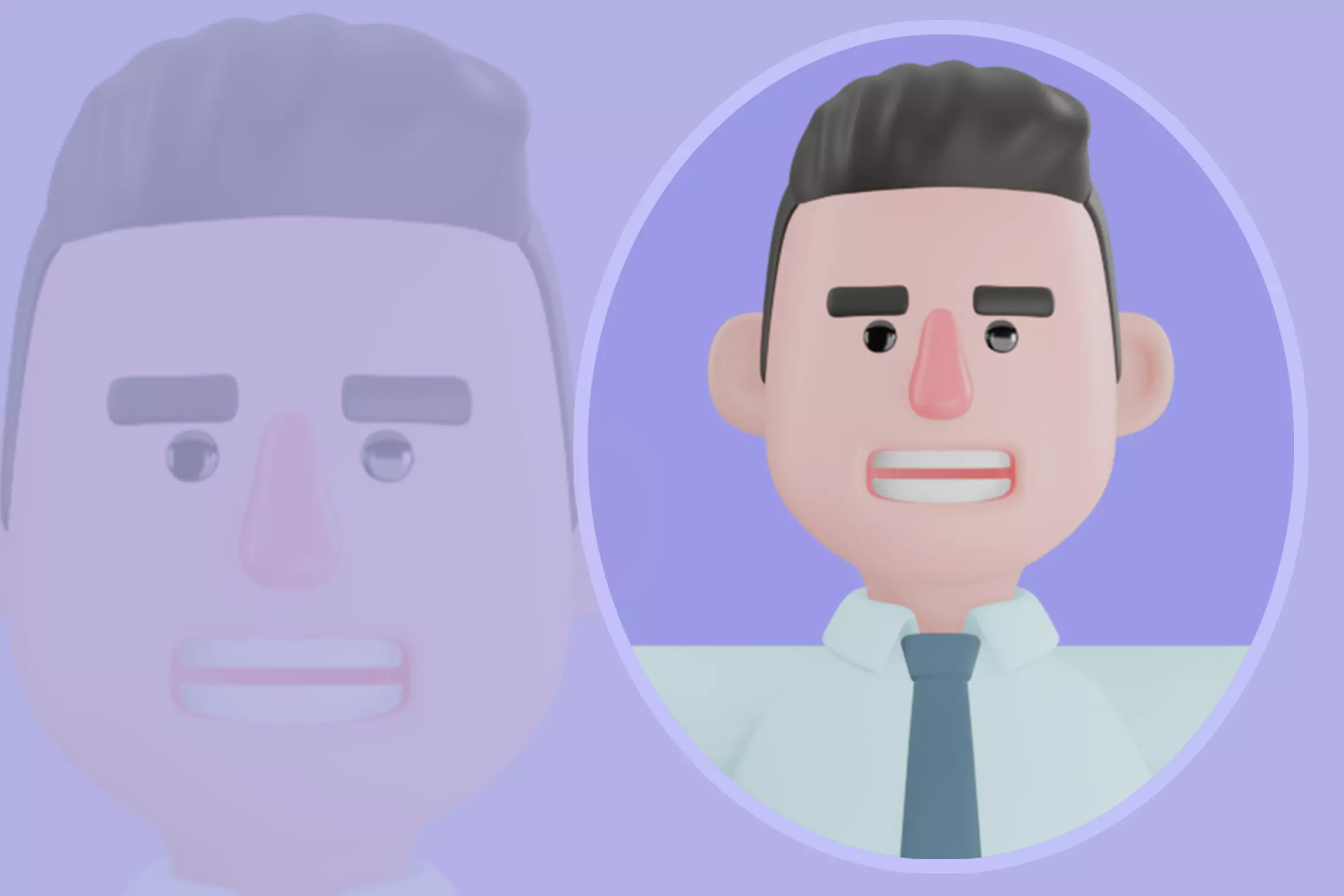 Stylized 3D Male Financial Analyst Character - Business 3D Model 3D model_0