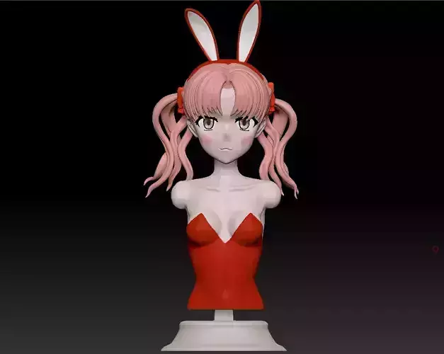 Shirai Kuroko NSFW Bust - STL Figure for 3D Printing