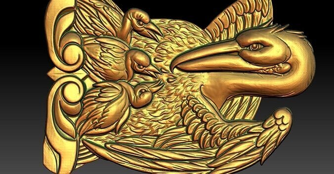 1 pelicanl CNC Relief Model 3D print model