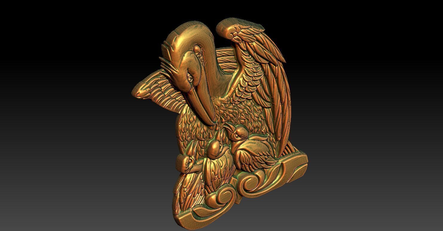 1 pelicanl CNC Relief Model 3D print model_4