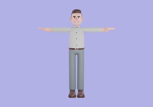 Stylized 3D Male Marketing Character - Cartoon Business Promoter 3D model_2