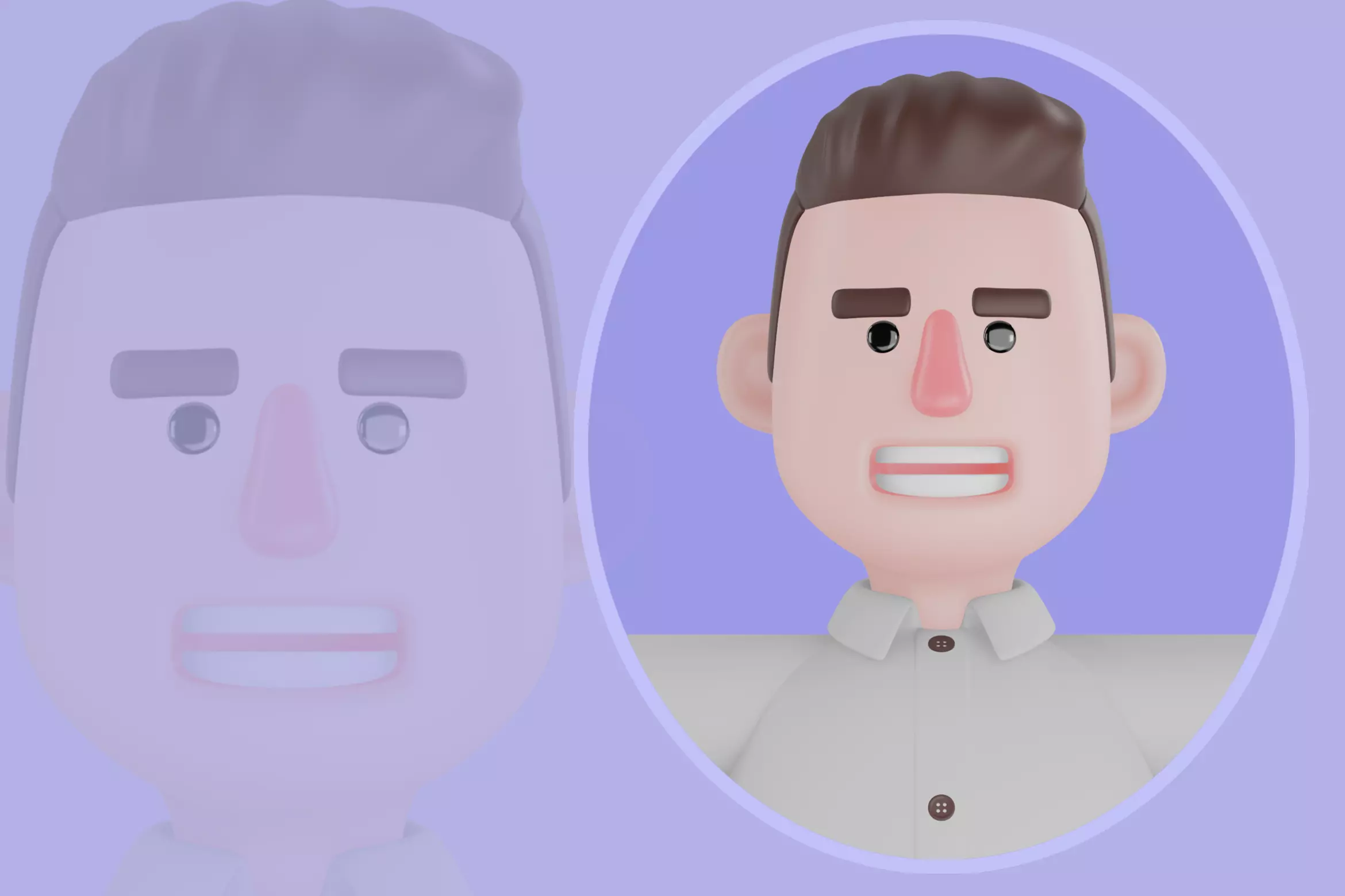 Stylized 3D Male Marketing Character - Cartoon Business Promoter 3D model_0