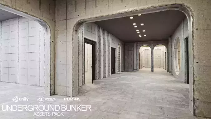 Underground Bunker With Modular Pack