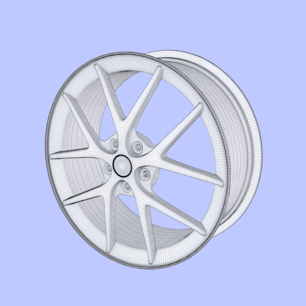 Wheel Rim Free 3D model_4