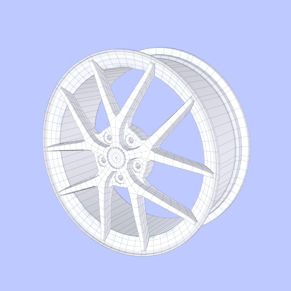 Wheel Rim Free 3D model_6