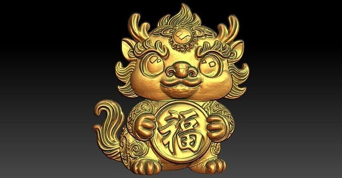 1 baby dragon pendant CNC Relief Model Free 3D print model