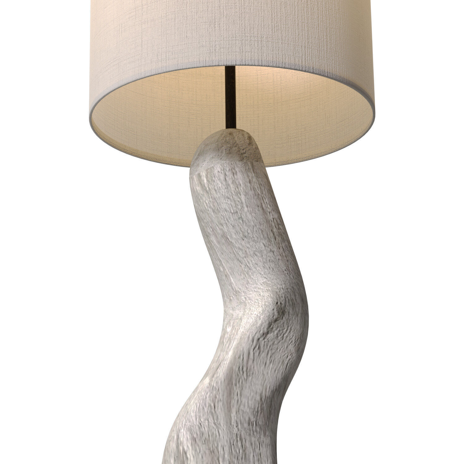 Floor lamp plaster Sculptural Scandinavian Wabi-Sabi Design 3D model_2