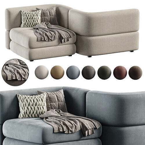 Modular sofa Brera 2 3D model