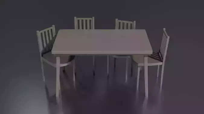 Cream Dining Table And Chairs