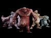 Mummy-zombie fat low-poly game engine ready 3D model Low-poly 3D model_2