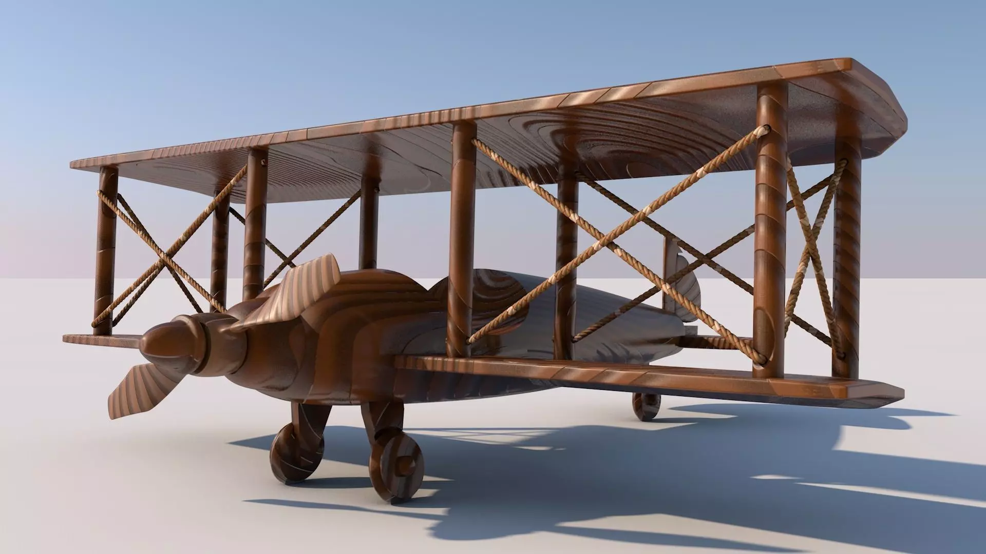 Wood Plane  Free 3D model_0