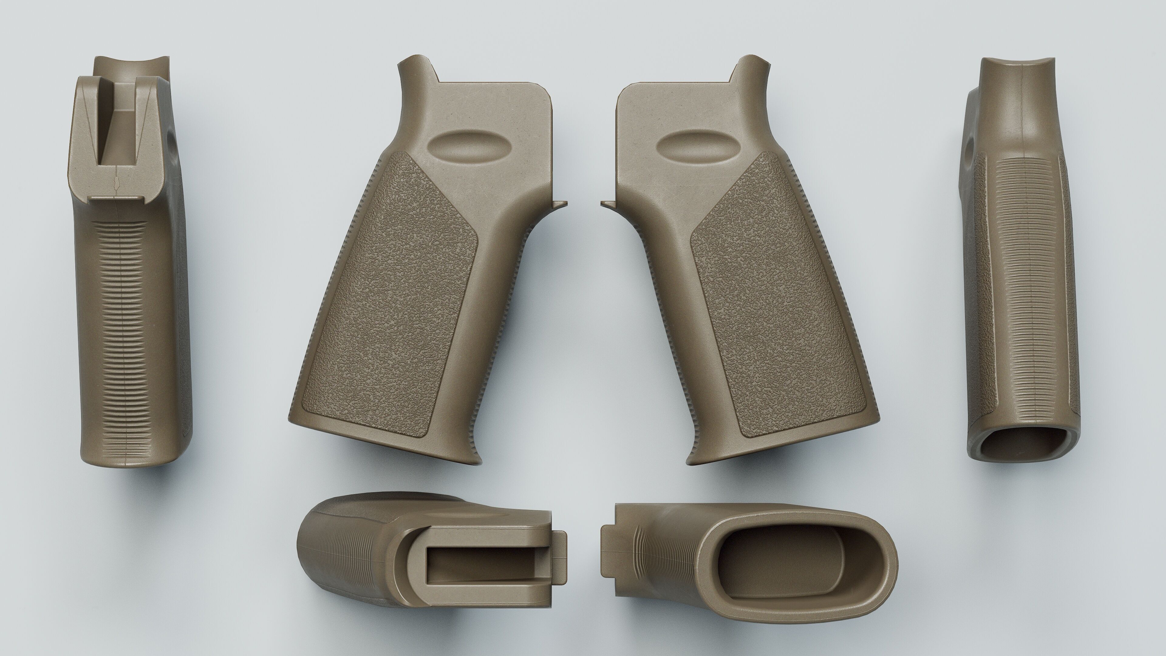 A17 Grip - Replica Low-poly 3D model_2