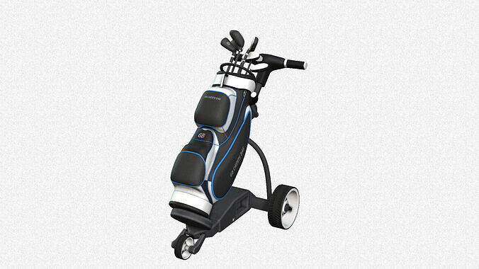 Golf Course Trolley Low-poly 3D model