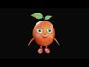 Cute peach 3d model Low-poly 3D model_1