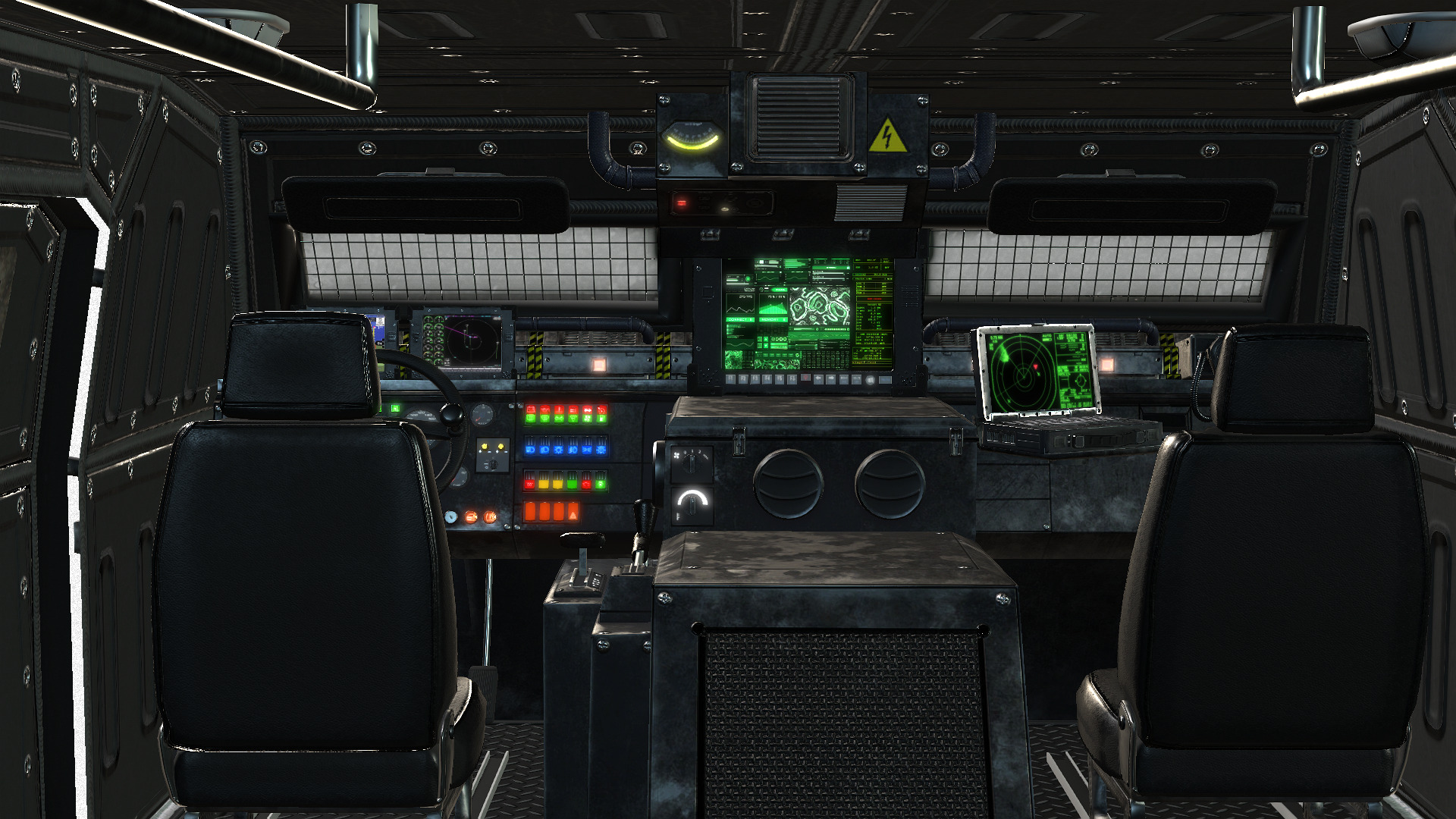 Tracked armored vehicle Low-poly 3D model_8