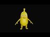 Cute banana 3d model Low-poly 3D model_1
