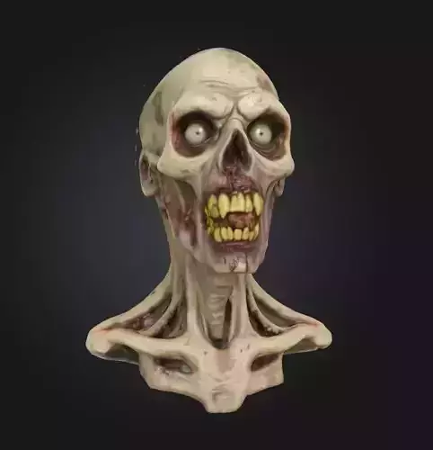 zombie head realistic character gross