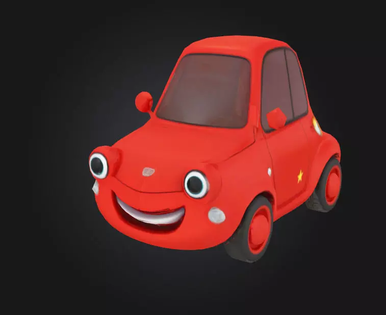 cartoon car toy car kids 3D model