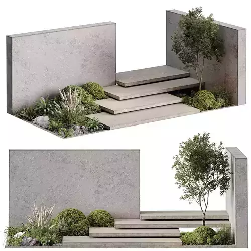 Landscape Furniture stairs - Set 01