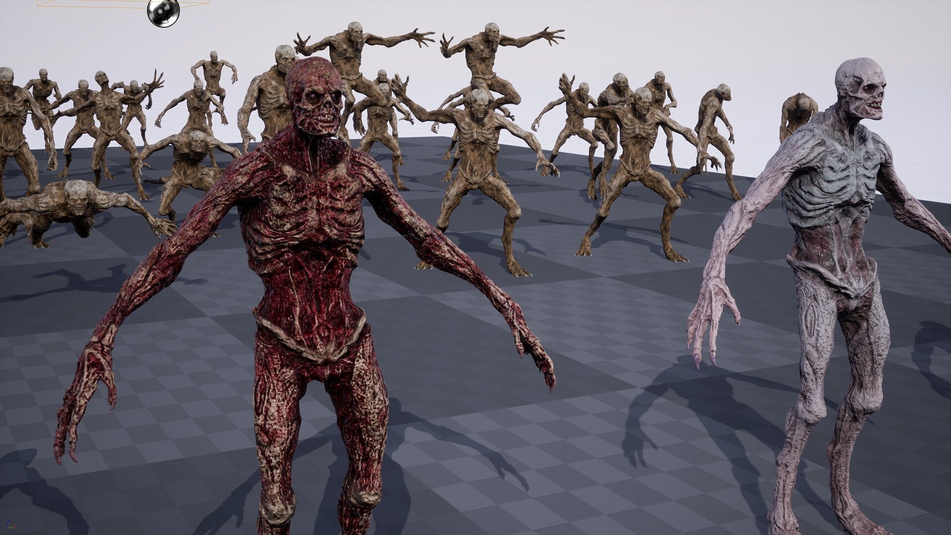 Mummy-zombie human low-poly game engine ready 3D model Low-poly 3D model_8
