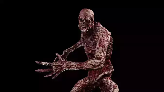 Mummy-zombie human low-poly game engine ready 3D model Low-poly 3D model Mummy-zombie human low-poly game engine ready 3D model Low-poly 3D model