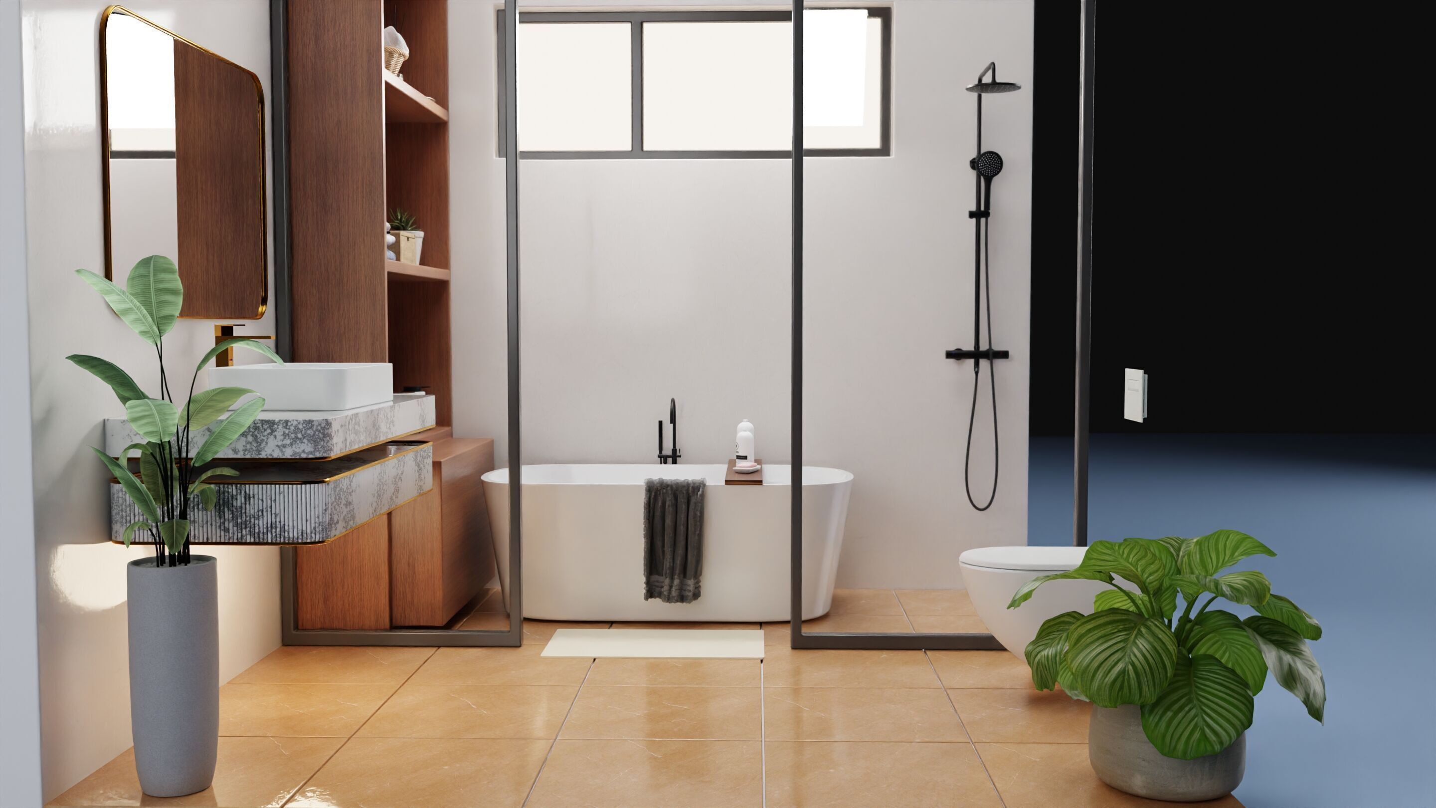 Bathroom interior 3D model_4