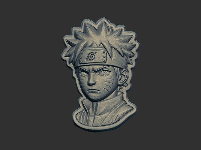 Naruto head cnc model 3D print model