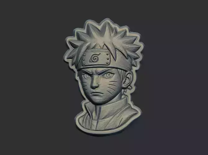 Naruto head cnc model
